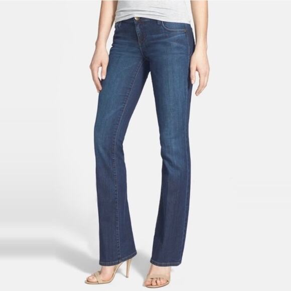 Kut From The Kloth Baby Bootcut Jeans size 10 Petite Distressed - Picture 1 of 11